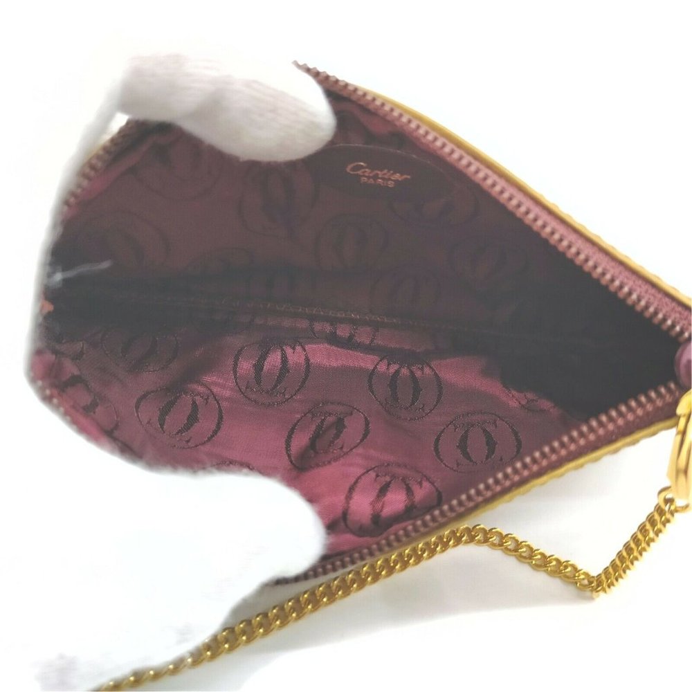 Cartier Vintage Pouch Beige Leather - Picture 6 of 10